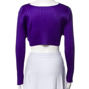 Issey Miyake pleats please purple top